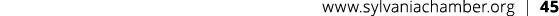 www.sylvaniachamber.org | 45