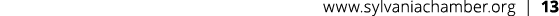 www.sylvaniachamber.org | 13