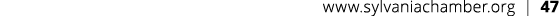www.sylvaniachamber.org | 47