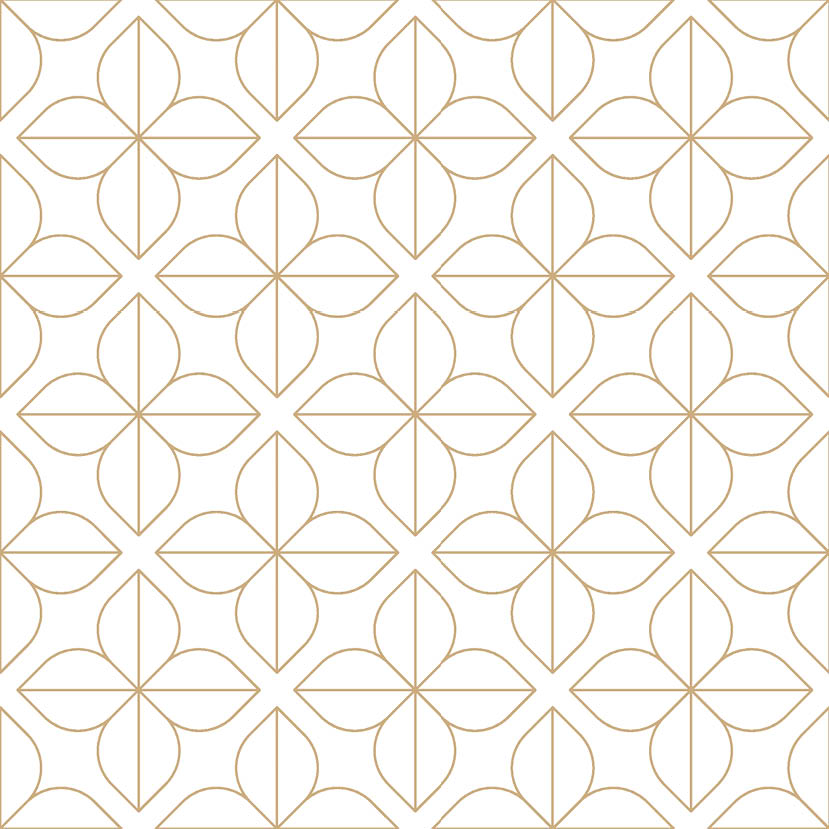 Gold and white thin line seamless vector pattern. Simple geometric floral linear flower tile pattern. Luxurious oriental art deco texture background. Golden lines on white background wedding design.
