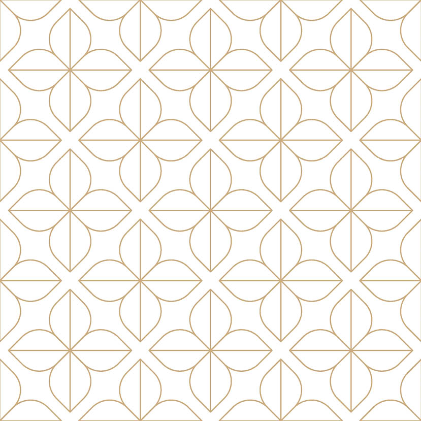 Gold and white thin line seamless vector pattern. Simple geometric floral linear flower tile pattern. Luxurious oriental art deco texture background. Golden lines on white background wedding design.