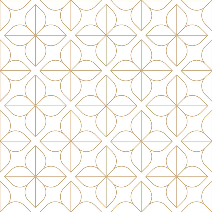 Gold and white thin line seamless vector pattern. Simple geometric floral linear flower tile pattern. Luxurious oriental art deco texture background. Golden lines on white background wedding design.