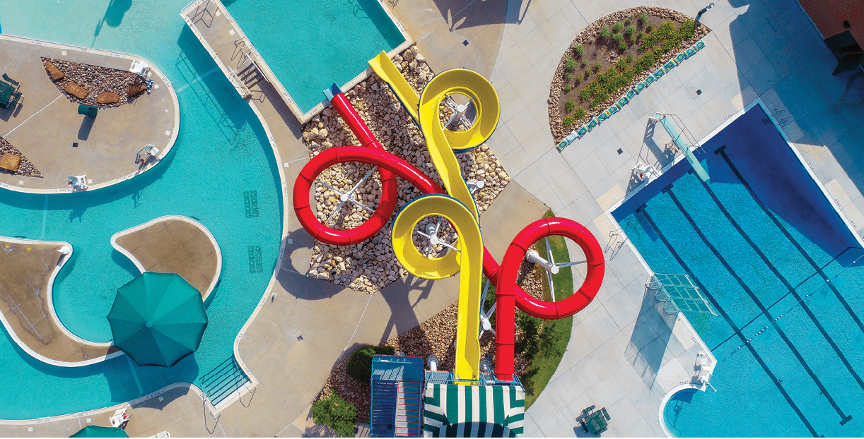 500px Photo ID: 259955427 - Great aerial shot of Lions Junction water park in Temple, Texas