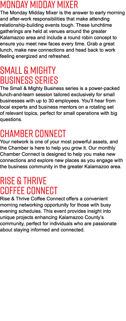 Monday Midday Mixer The Monday Midday Mixer is the answer to early morning and after work responsibilities that make ...