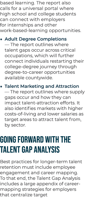 based learning. The report also calls for a universal portal where high school and college students can connect with ...