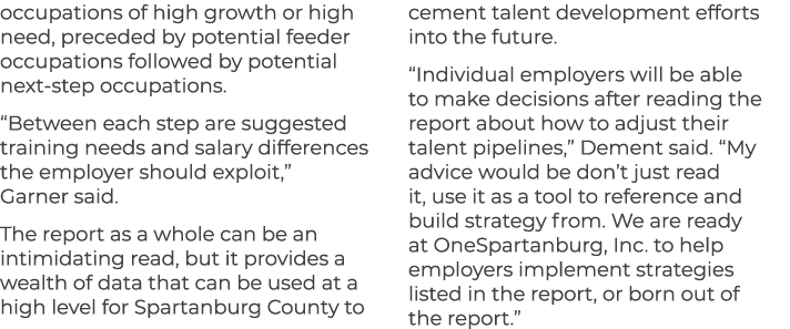 occupations of high growth or high need, preceded by potential feeder occupations followed by potential next step occ...