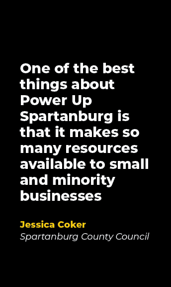 One of the best things about Power Up Spartanburg is that it makes so many resources available to small and minority ...