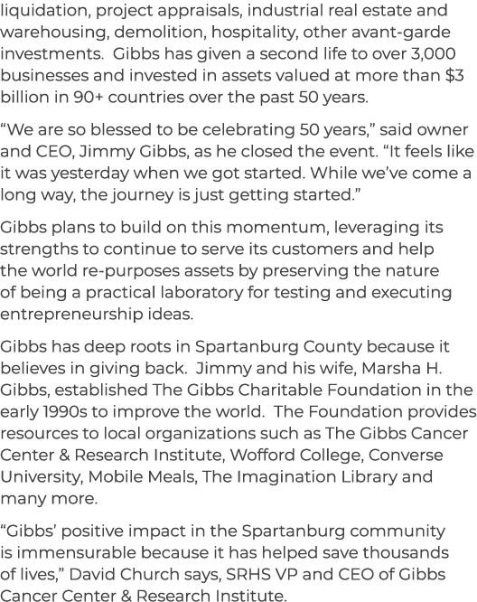 liquidation, project appraisals, industrial real estate and warehousing, demolition, hospitality, other avant garde i...