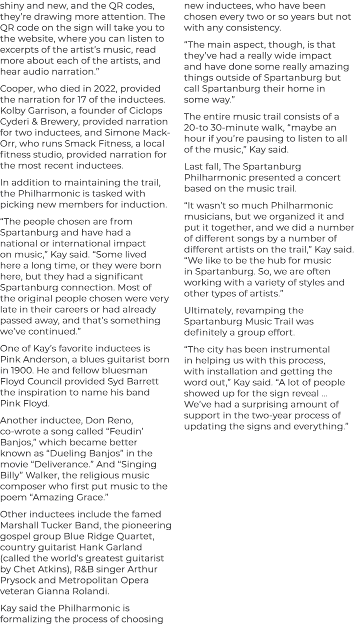 shiny and new, and the QR codes, they’re drawing more attention. The QR code on the sign will take you to the website...