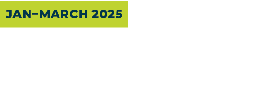 Jan–March 2025 new members