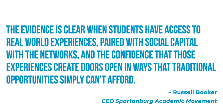The evidence is clear when students have access to real world experiences, paired with social capital with the networ...