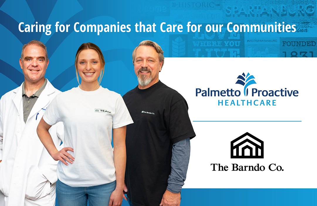 Three people pose for a photo, promoting a healthcare company. AI generated content