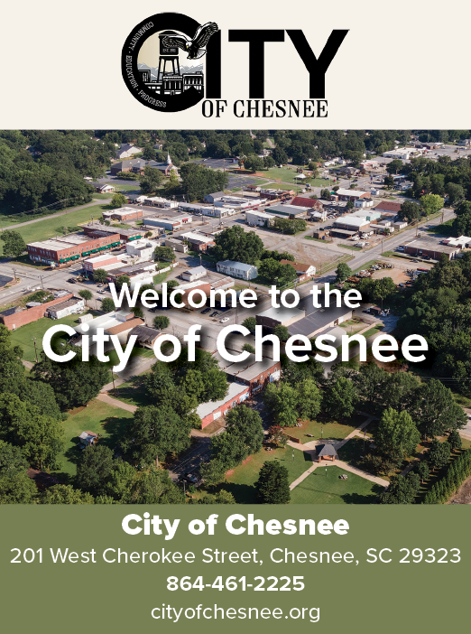 A flyer for the City of Chesnee. AI generated content