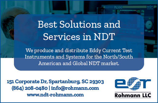 A poster advertising the best solutions and services in NDT. AI generated content