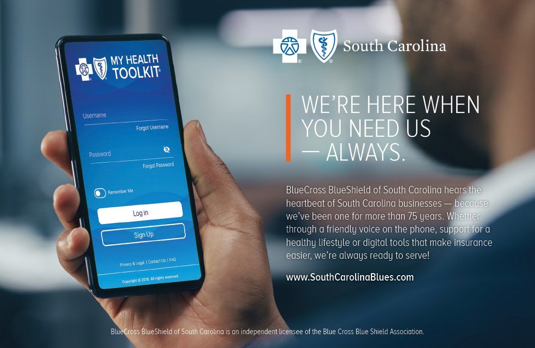 A man is holding a cell phone with a blue background and a heart symbol. AI generated content