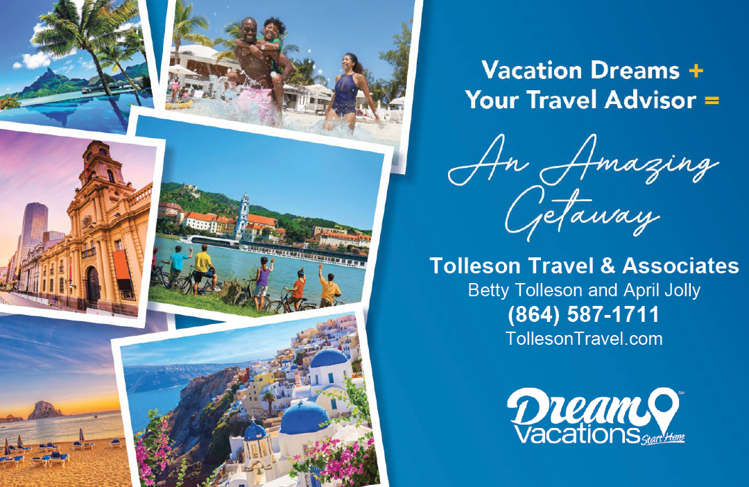 Advertisement for travel and vacation services. AI generated content