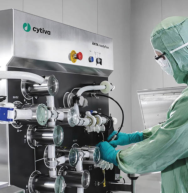 A man wearing a green gown is working on a machine. AI generated content