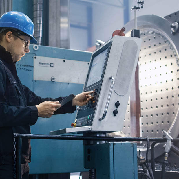 A red robot is assembling plastic bottles on an assembly line. AI generated content