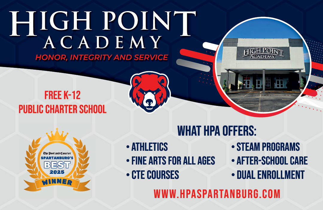A flyer advertising High Point Academy, a public charter school. AI generated content