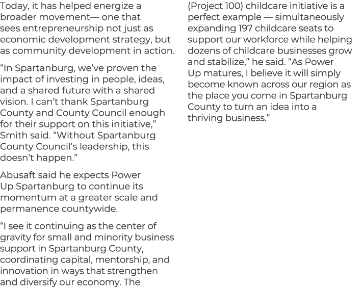 Today, it has helped energize a broader movement— one that sees entrepreneurship not just as economic development str...
