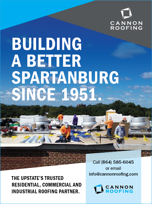 A poster advertising Canon Roofing, a company that specializes in building roofs. AI generated content