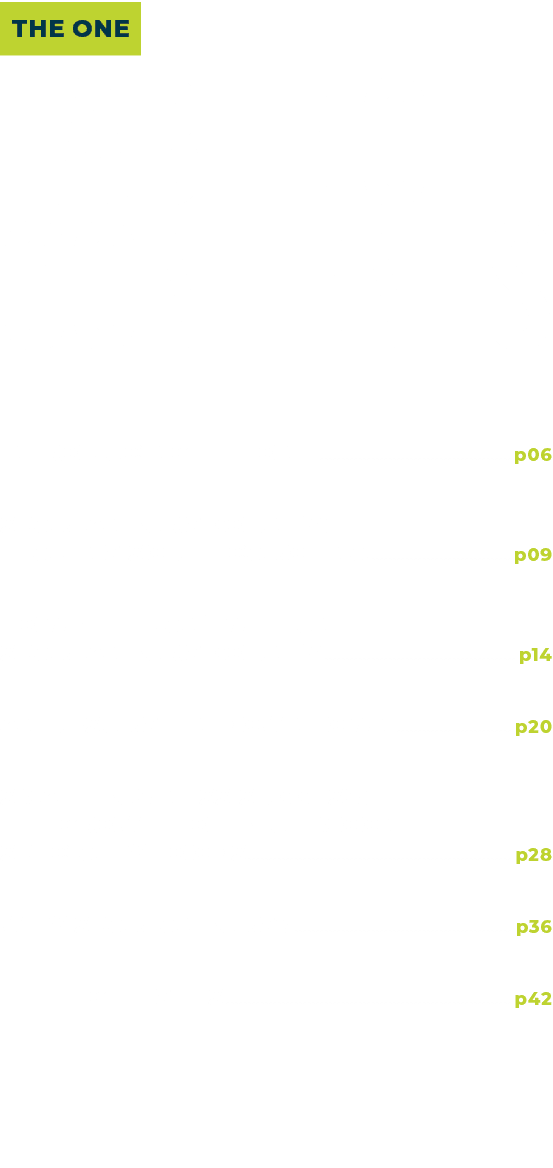 the one table of contents Introducing the one p06 Spartanburg County: Leading South Carolina p09 How ‘The Dan’ Will U...