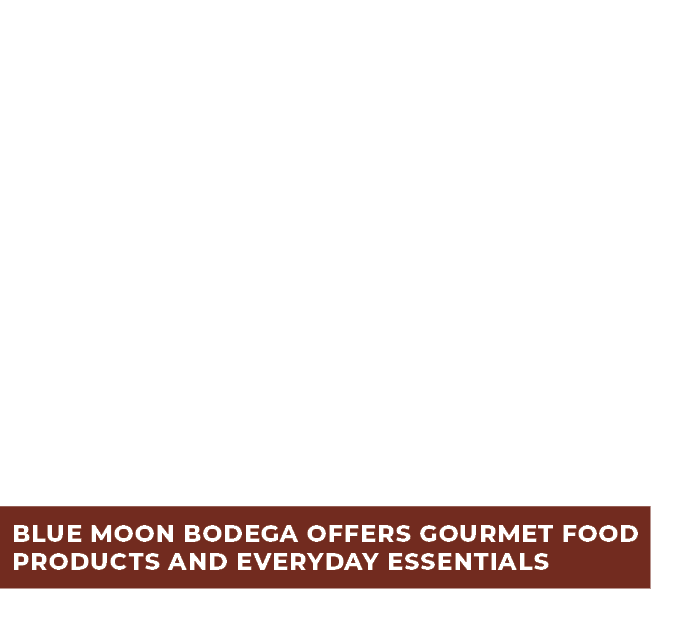 Your new, friendly neighborhood grocery store blue moon bodega offers gourmet food products and everyday essentials b...