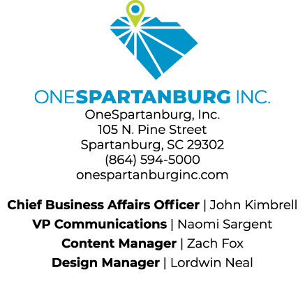  OneSpartanburg, Inc. 105 N. Pine Street Spartanburg, SC 29302 (864) 594-5000 onespartanburginc.com Chief Business Af...