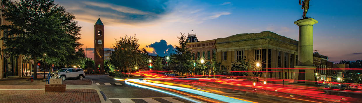 Downtown Spartanburg, South Carolina, USA near Greenville SC