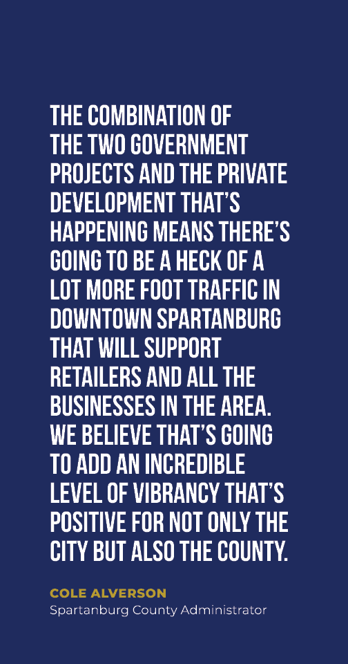 The combination of the two government projects and the private development that’s happening means there’s going to be...