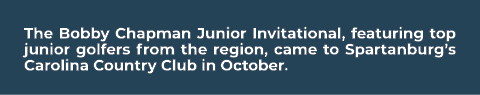 The Bobby Chapman Junior Invitational, featuring top junior golfers from the region, came to Spartanburg’s Carolina C...