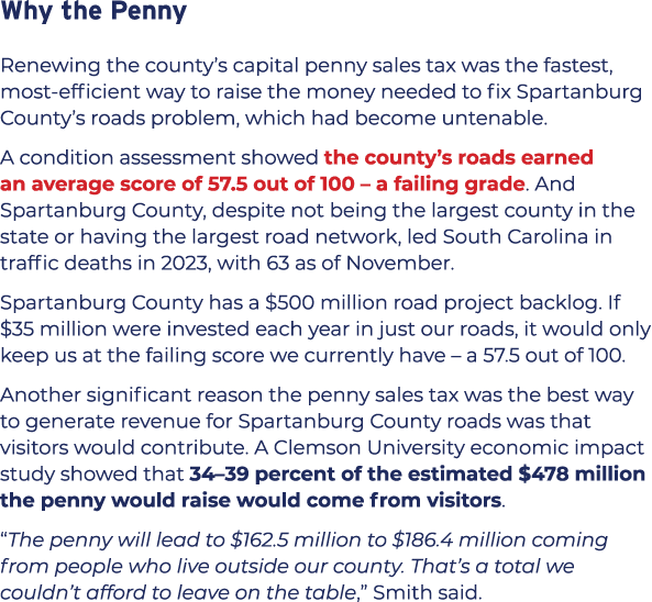 Why the Penny Renewing the county’s capital penny sales tax was the fastest, most efficient way to raise the money ne...