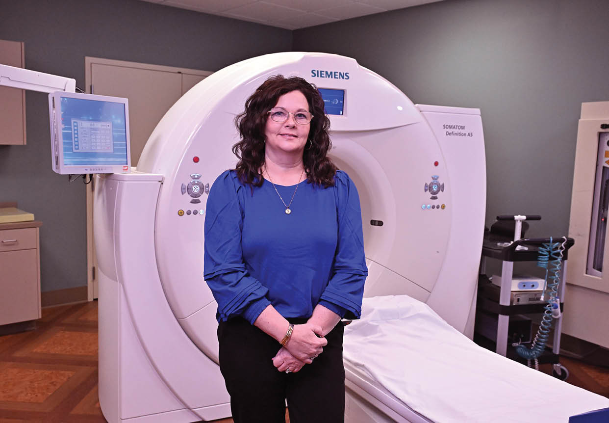 CT Machine at Gibbs Cancer Center-Pelham, Monday, January 20, 2025.