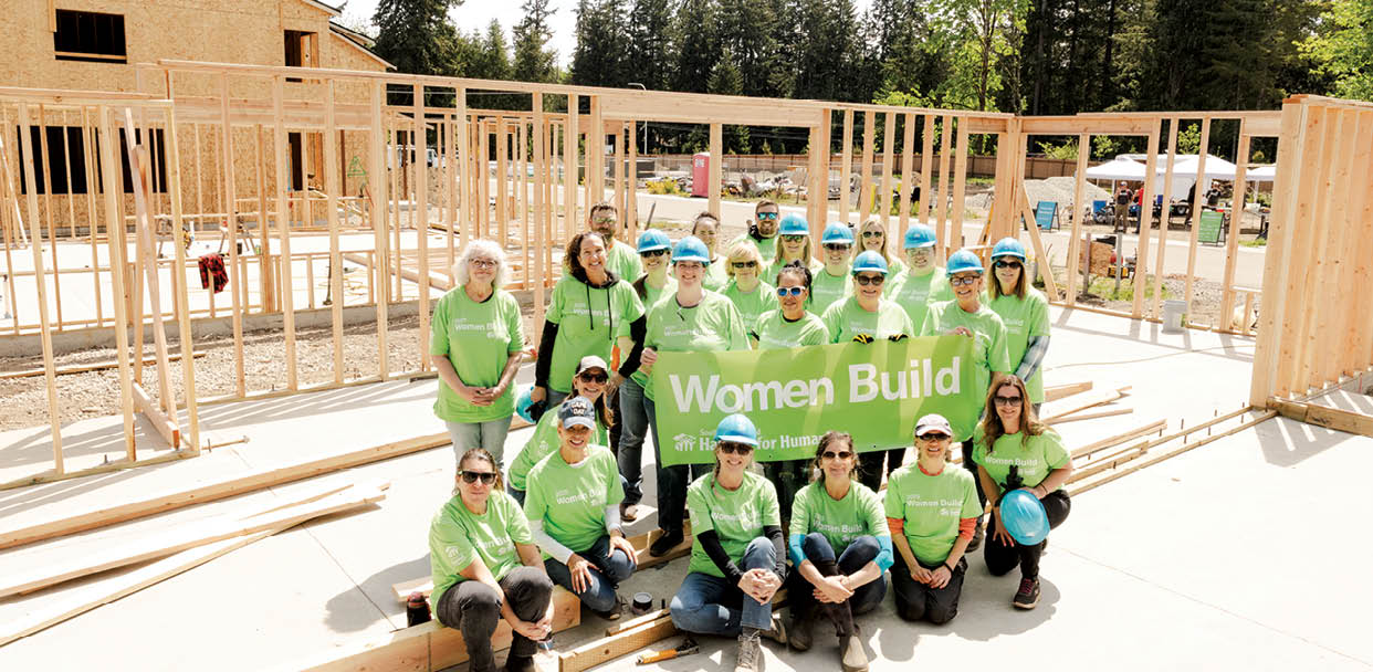 Women Build with South Puget Sound Habitat for Humanity is an 8 day event in May that welcomes teams of women to participate in volunteering on the build site learning new skills and fundraising to help benefit the community. Photographs by Shanna Paxton Photography. Day 2