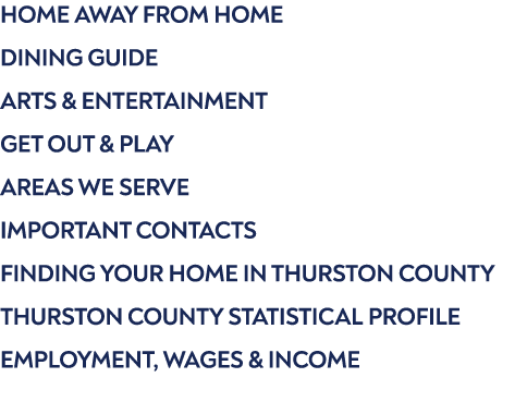 Home Away From Home Dining Guide Arts & Entertainment Get Out & Play Areas We Serve Important Contacts Finding Your H...