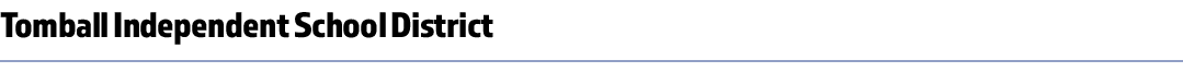 Tomball Independent School District 