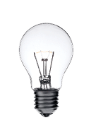 Glowing light bulb