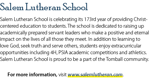 Salem Lutheran School Salem Lutheran School is celebrating its 173rd year of providing Christ centered education to s...