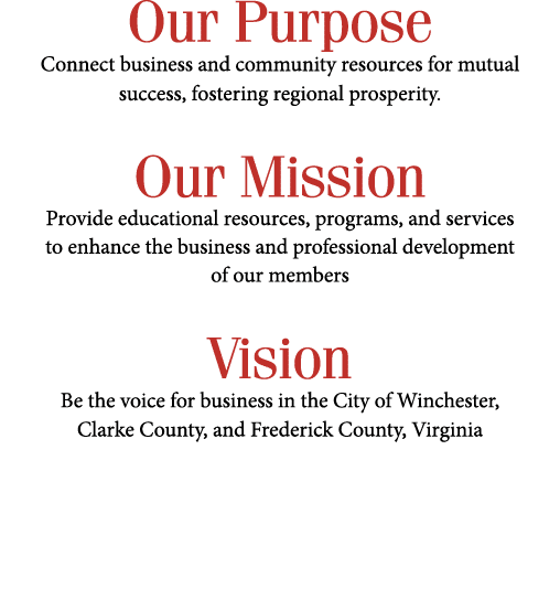Our Purpose Connect business and community resources for mutual success, fostering regional prosperity. Our Mission P...