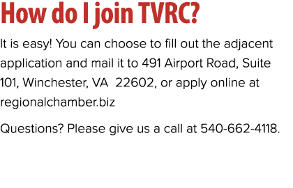 How do I join TVRC? It is easy! You can choose to fill out the adjacent application and mail it to 491 Airport Road, ...