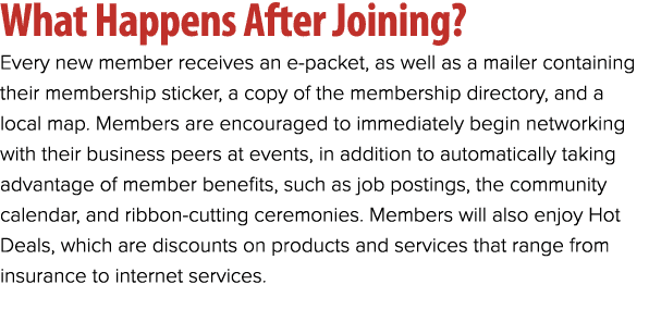 What Happens After Joining? Every new member receives an e packet, as well as a mailer containing their membership st...