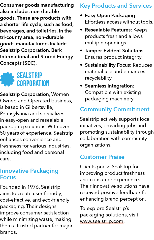 Consumer goods manufacturing also includes non durable goods. These are products with a shorter life cycle, such as ...
