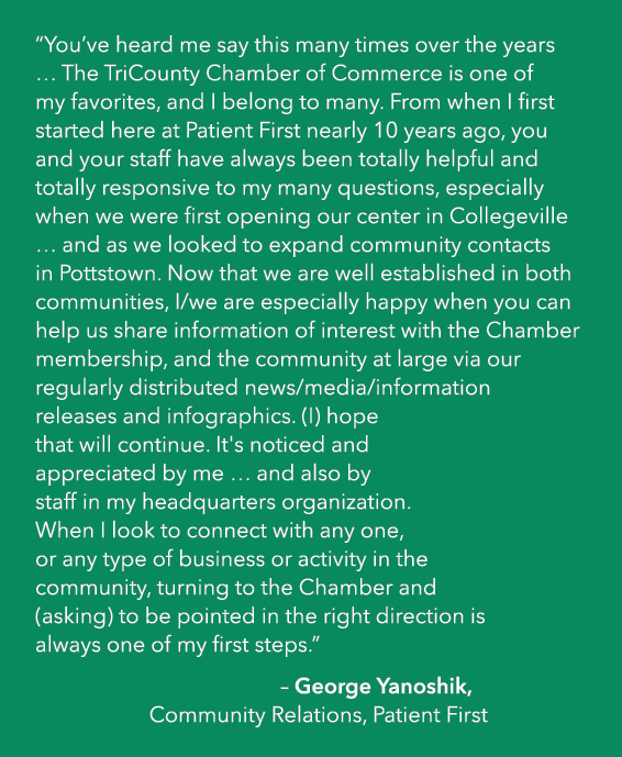 “You’ve heard me say this many times over the years … The TriCounty Chamber of Commerce is one of my favorites, and I...