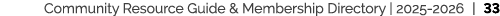 Community Resource Guide & Membership Directory | 2025 2026 | 33