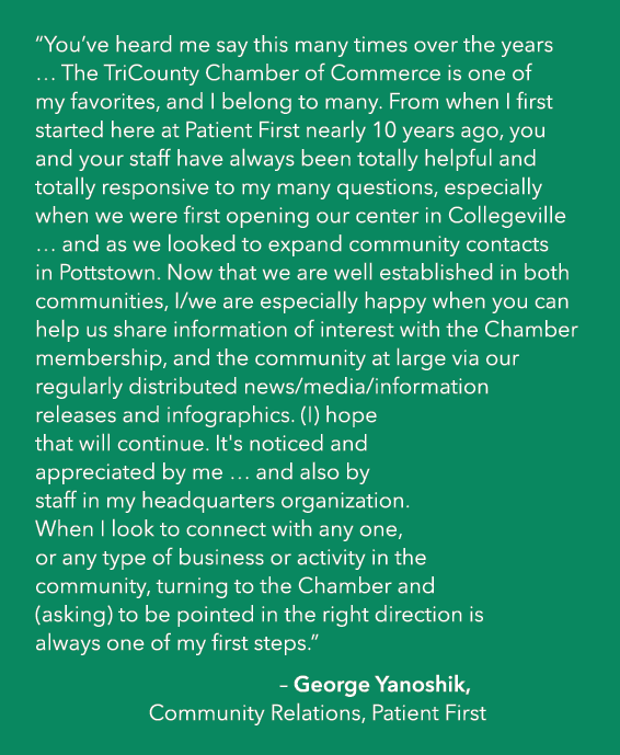 “You’ve heard me say this many times over the years … The TriCounty Chamber of Commerce is one of my favorites, and I...