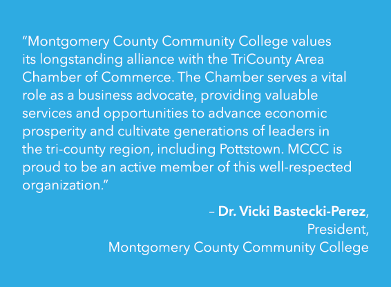 “Montgomery County Community College values its longstanding alliance with the TriCounty Area Chamber of Commerce. Th...