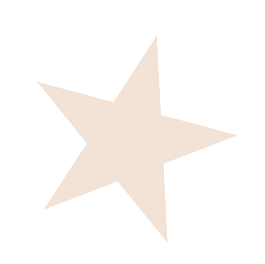 A white star with a tan outline. AI generated content