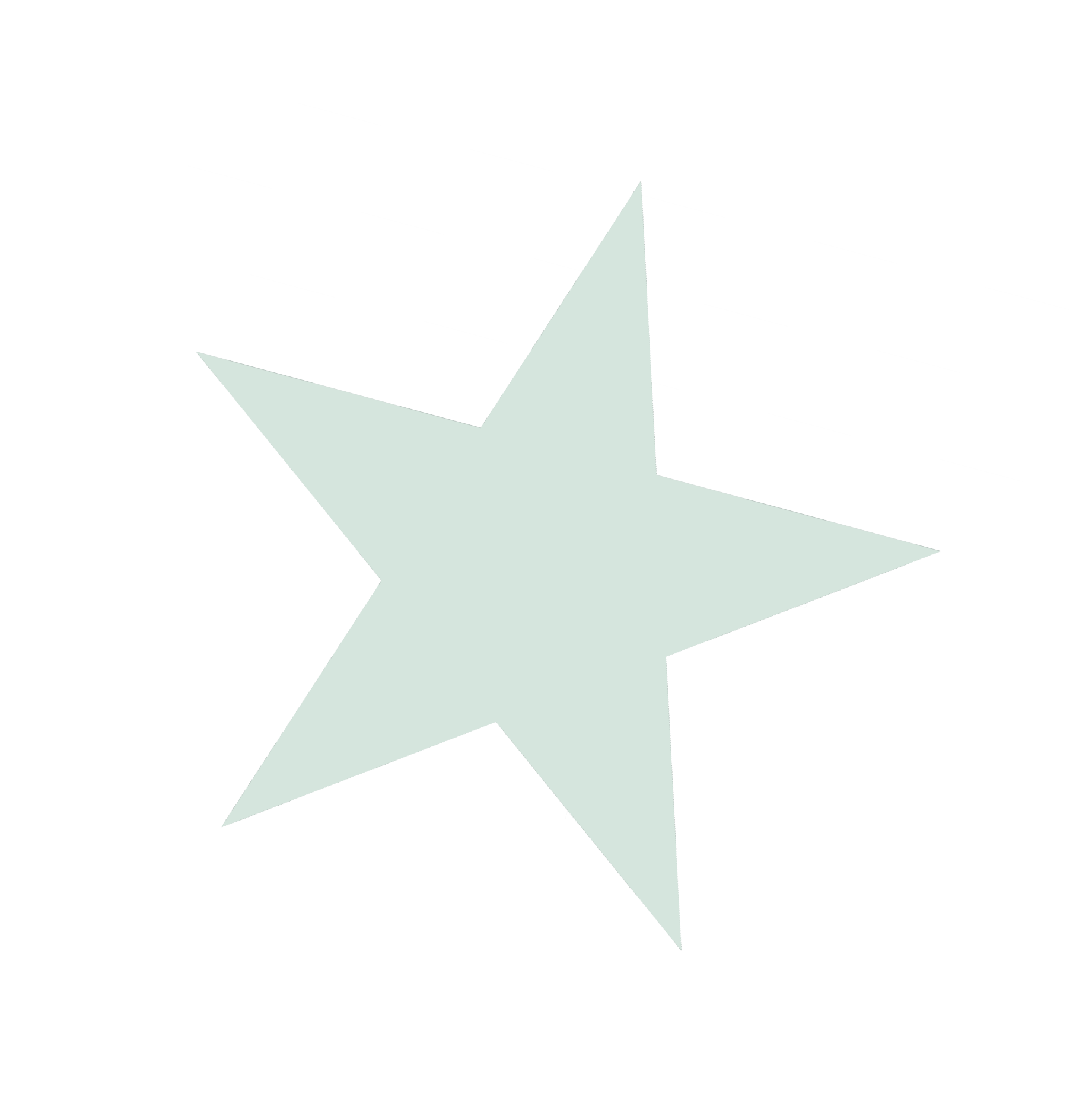 A blue star with a white outline. AI generated content