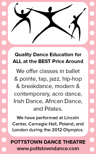 A flyer advertises a dance school offering classes in ballet, jazz, hip hop, and more. AI generated content