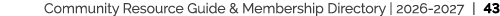 Community Resource Guide & Membership Directory | 2026 2027 | 43